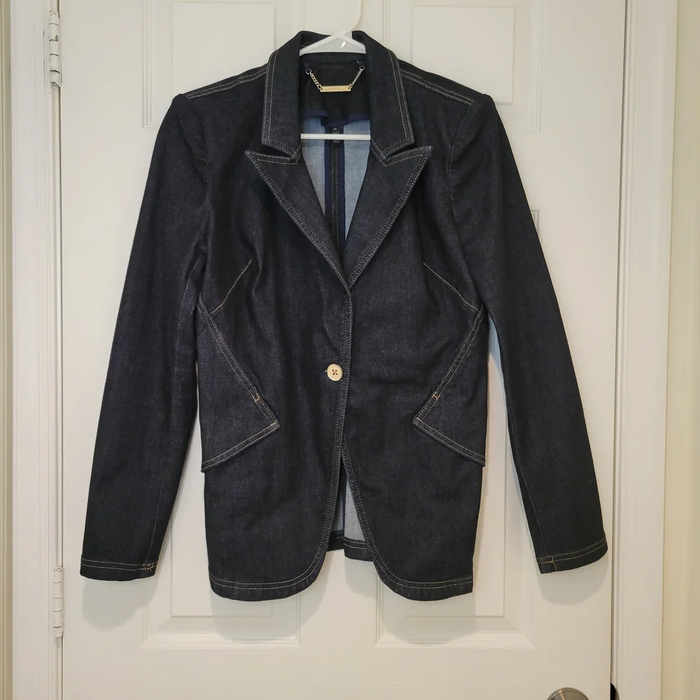 White House Black Market Dark Denim Blazer